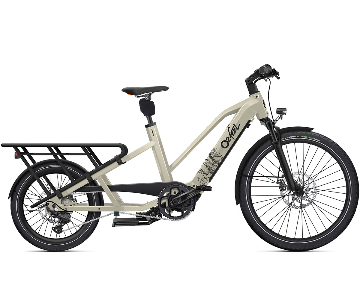 Vélo électrique cargo Unisexe EQUO ADVENTURE 5.1 540 Wh Beige